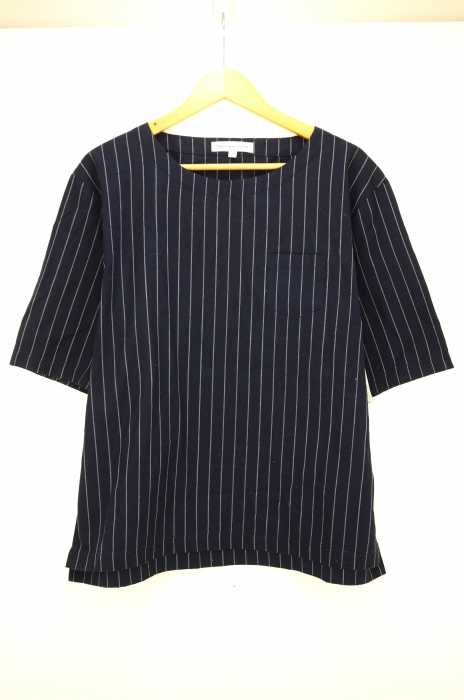 FREDY&GLOSTER（フレディ アンド グロスター） ピンストライプ柄S/Sプルオーバー メンズ トップス