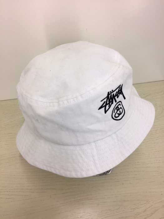 Stussy(ステューシー) ロゴ刺繍バケットハット メンズ 帽子