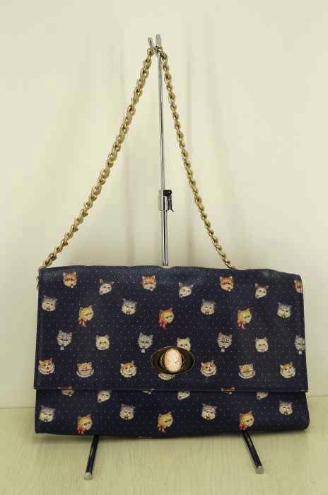 franche lippee(フランシュリッペ) 2way 猫総柄ショルダーバッグ レディース バッグ