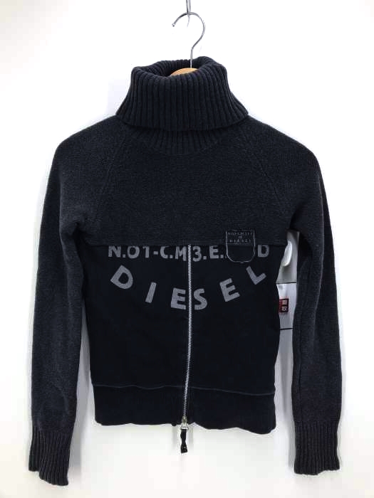DIESEL（ディーゼル） 素材切替ハイネックセーター レディース トップス