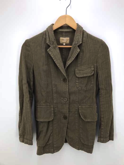 NIGEL CABOURN（ナイジェルケーボン） 3Bリネンヘリンボーンテーラードジャケット レディース アウター