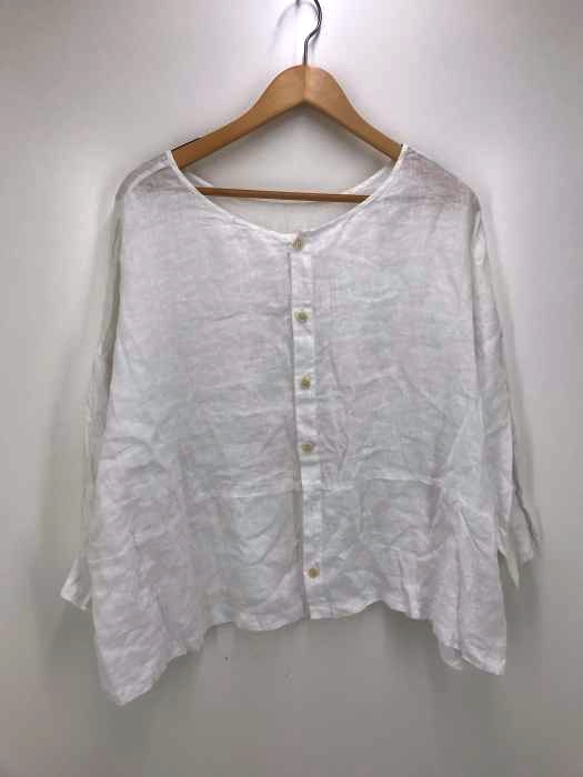bisque by nest Robe （ビスクバイネストローブ） ビックシルエットリネンブラウス レディース トップス