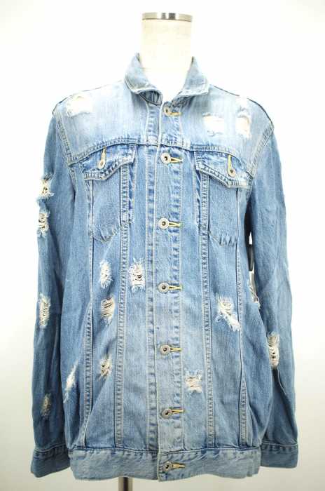 SLY JEANS （スライジーンズ） クラッシュ加工デニムジャケット レディース アウター