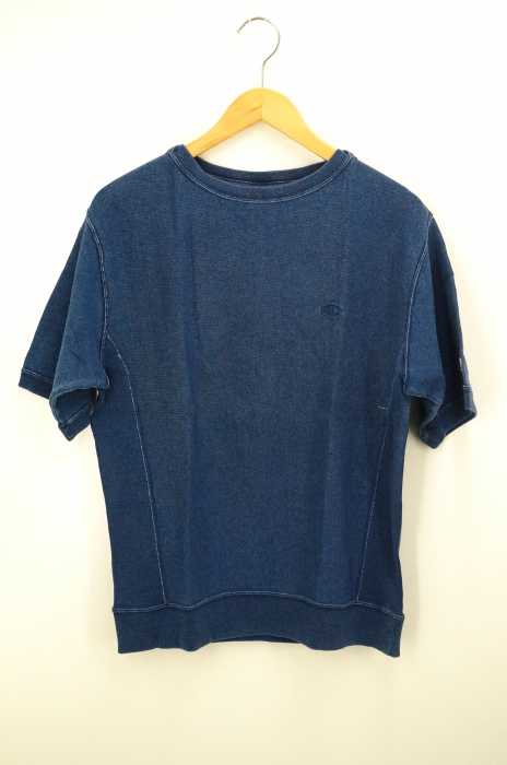 Champion (チャンピオン) REVERSE WEAVEリバースウィーブTシャツ Indigo Stonewash インディゴストーンウオッシュ メンズ トップス
