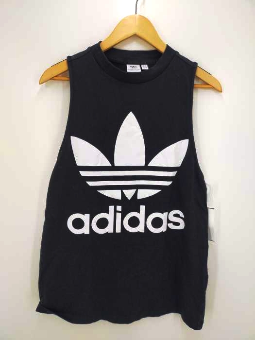 adidas（アディダス） ロゴプリント タンクトップ レディース トップス