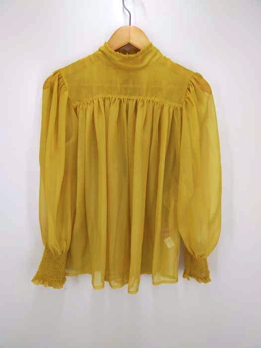 Honey mi Honey（ハニーミーハニー） シフォンハイネックブラウス レディース トップス