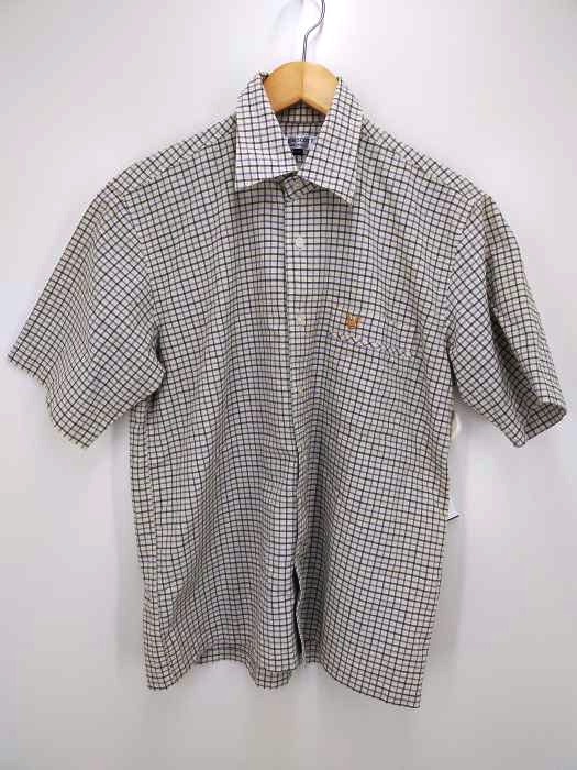 LYLE&SCOTT(ライルアンドスコット) チェック柄 シアサッカー 半袖シャツ メンズ トップス