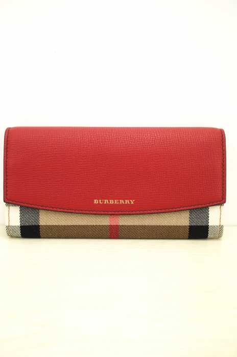 BURBERRY （バーバリー） HOUSE CHECK　二つ折り長財布　ウォレット レディース 財布・ケース