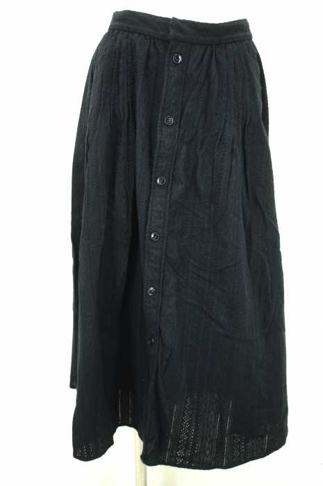 BEAMS BOY (ビームスボーイ) カットワーク ピンタック ロングスカート レディース スカート