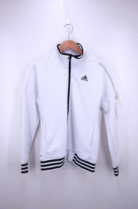 adidas （アディダス） メッセージプリント 3ライントラックジャケット レディース アウター