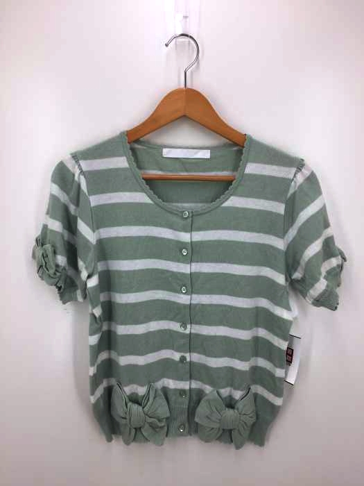 PINKHOUSE（ピンクハウス） リボン付きボーダーカーディガン レディース トップス