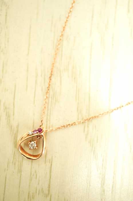 festaria bijou SOPHIA （ヴィエールビジュソフィア） K10 ストーン付きネックレス レディース アクセサリー