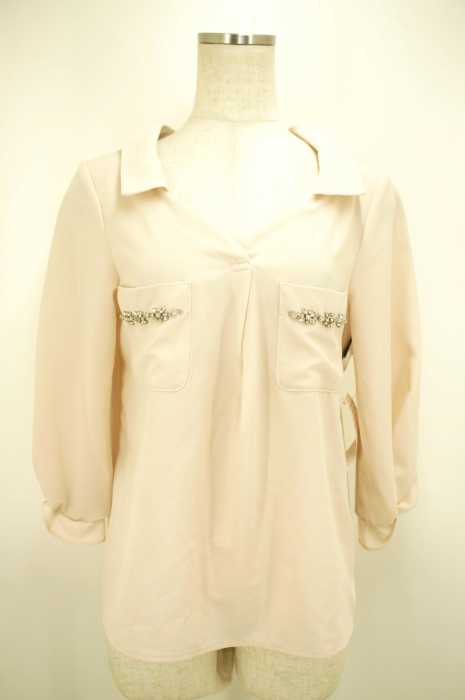 JILL by JILLSTUART （ジルバイジルスチュアート） 16SS NECK SKIPPER ビジュー付きブラウストップス レディース トップス