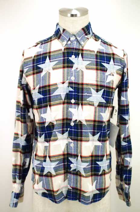 SOPHNET. （ソフネット） 14AW BIG STAR FLANNEL CHECK　ネルシャツ メンズ トップス