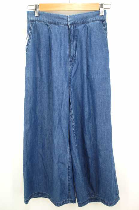 X-girl (エックスガール) LIGHTWEIGHT DENIM LONG GATHERED パンツ レディース パンツ