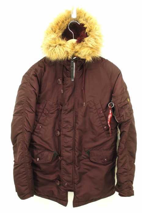 ALPHA INDUSTRIES （アルファインダストリーズ） N-3B タイト フライト ジャケット ファー メンズ アウター