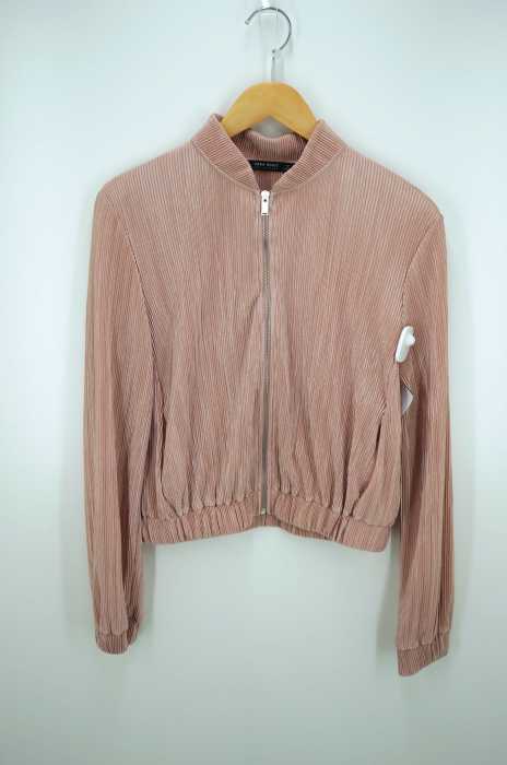 ZARA BASIC （ザラベーシック） プリーツ加工ボンバージャケット レディース アウター
