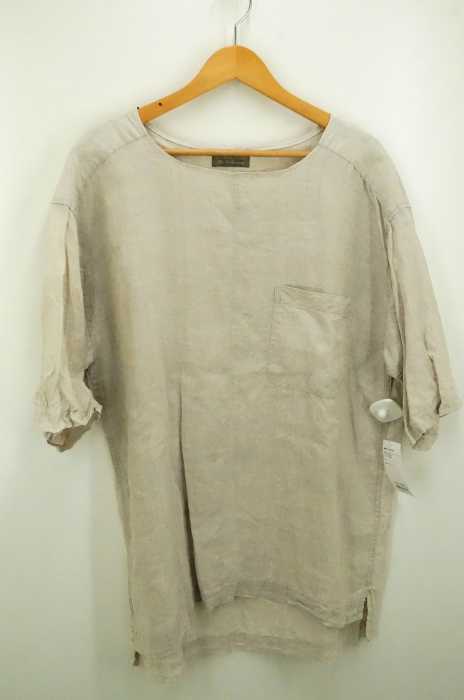 USED古着  （ユーズドフルギ） STRUCTURE リネンプルオーバーシャツ メンズ トップス