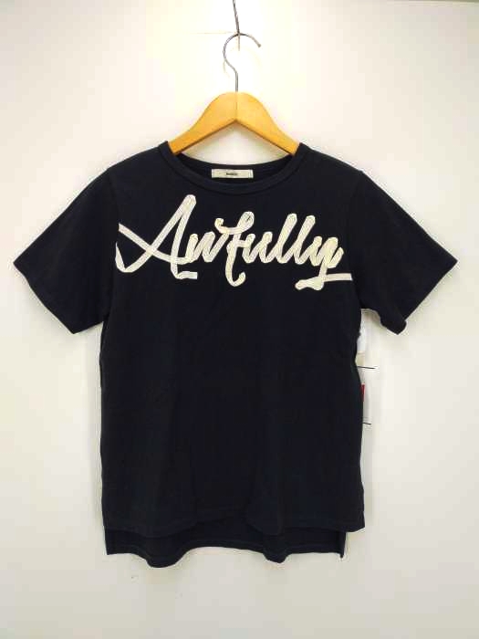 awfully（オフゥリー） リボンレタリングTシャツ レディース トップス