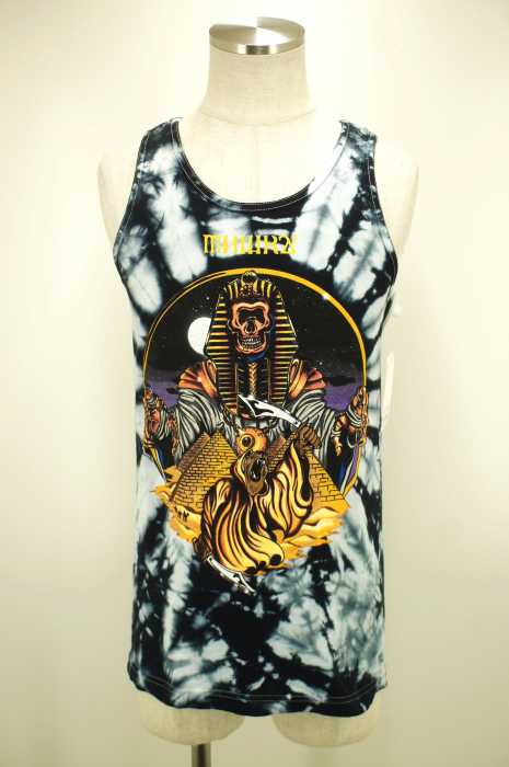 MISHKA （ミシカ） プリントノースリーブタイダイトップス メンズ トップス