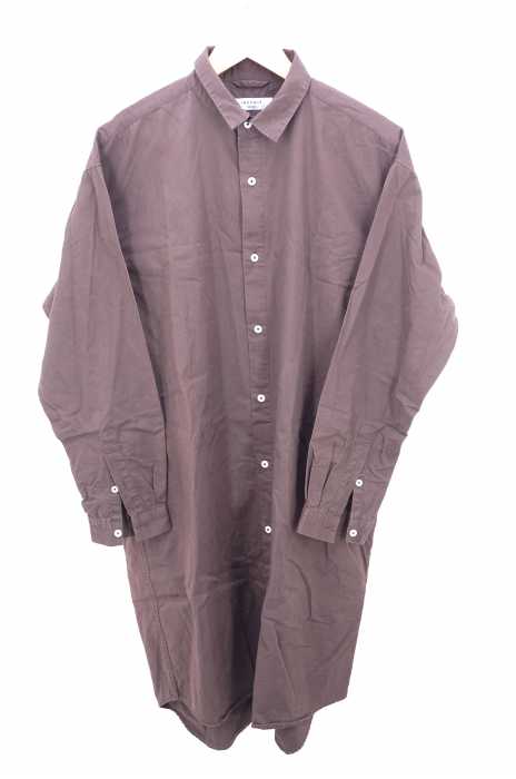 INHERIT （インヘリット） 19SS ワイドシルエットコットンシャツコート メンズ アウター