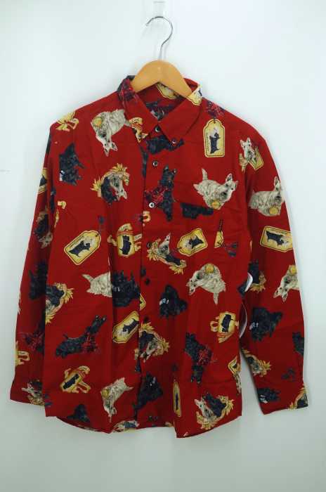 Karl Hermut カールヘルム シュナウザー メダルプリントコットンボタンダウンシャツ メンズ トップス ブランド古着買取販売バズストア