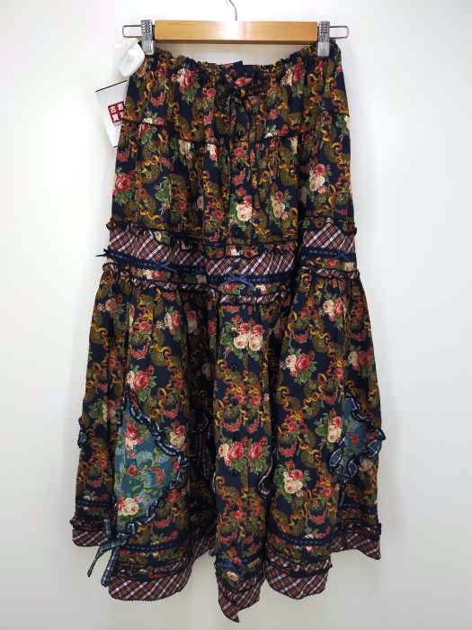 ピンクハウス ローズ柄 スカート PINK HOUSE｜ホワイトローズプリントスカート | Rakuten Fashion(楽天