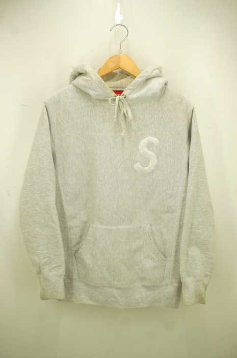 Supreme (シュプリーム) カナダ製 Sロゴ刺繍フーデッドスウェット メンズ トップス