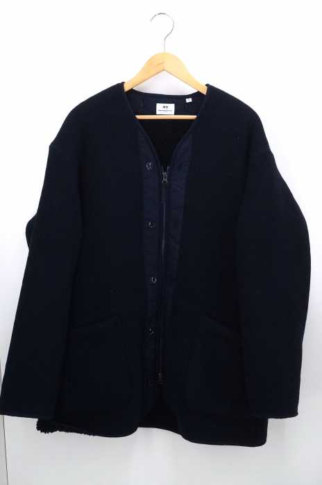 UNIQLO × Engineered Garments（ユニクロ エンジニアードガーメンツ） フリースノーカラーコート メンズ アウター