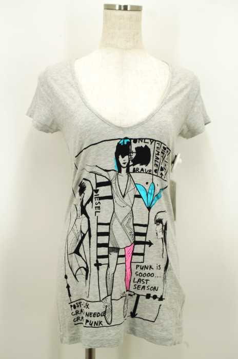 DIESEL （ディーゼル） プリントロングTシャツ レディース トップス