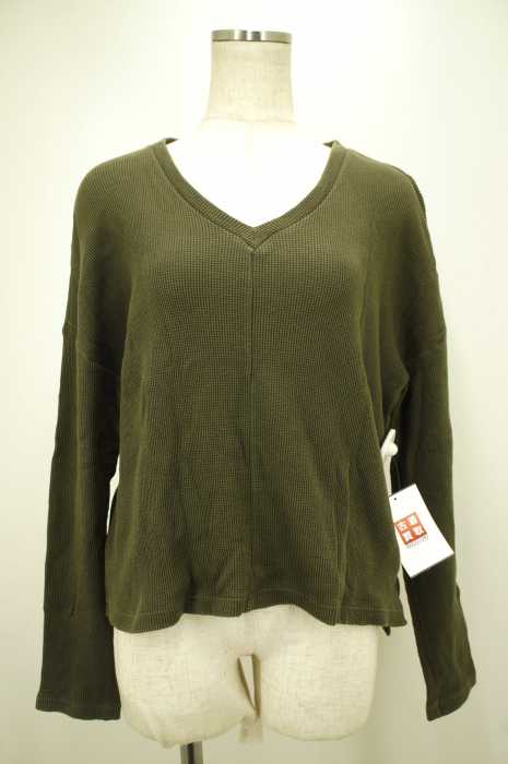 IENA SLOBE （イエナスローブ） 16SS ワッフルVネックプルオーバートップス レディース トップス