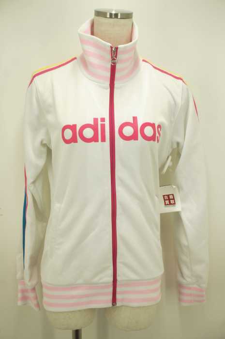 adidas （アディダス） ロゴプリント 3ライン レディース トップス