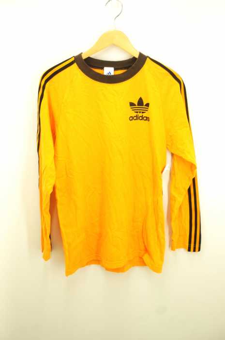 adidas (アディダス) トレイフォルプリントラグランカットソー メンズ トップス