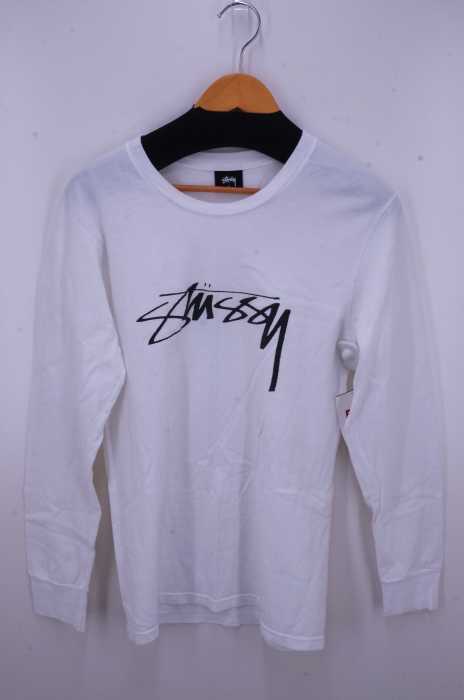 STUSSY (ステューシー) フロントロゴプリント ロングスリーブカットソー メンズ トップス