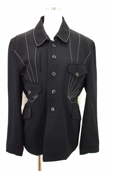 Yohji Yamamoto（ヨウジヤマモト） ステッチデザインウールジャケット レディース アウター