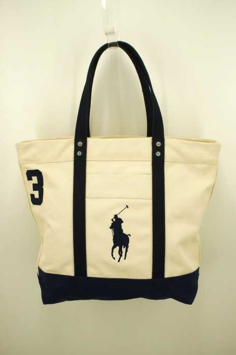 Polo by RALPH LAUREN （ポロバイラルフローレン） ビッグポニーナンバリングキャンバストートバッグ メンズ バッグ