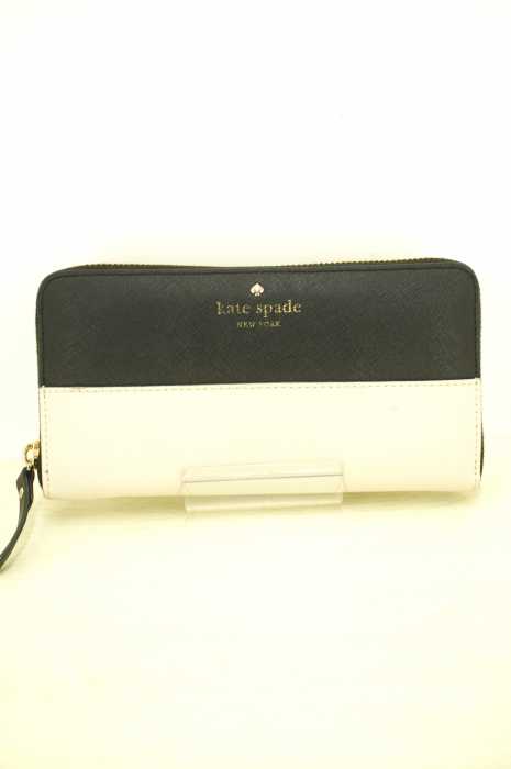 Kate spade （ケイトスペード） ラウンドジップ 裏地ドット柄 レディース 財布・ケース
