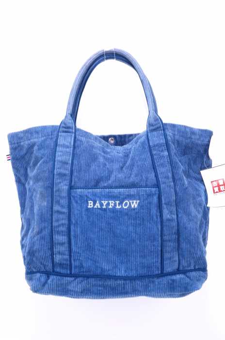 BAYFLOW （ベイフロー） 17Aw ロゴ刺繍 太畝コーデュロイビッグトートバッグ メンズ バッグ