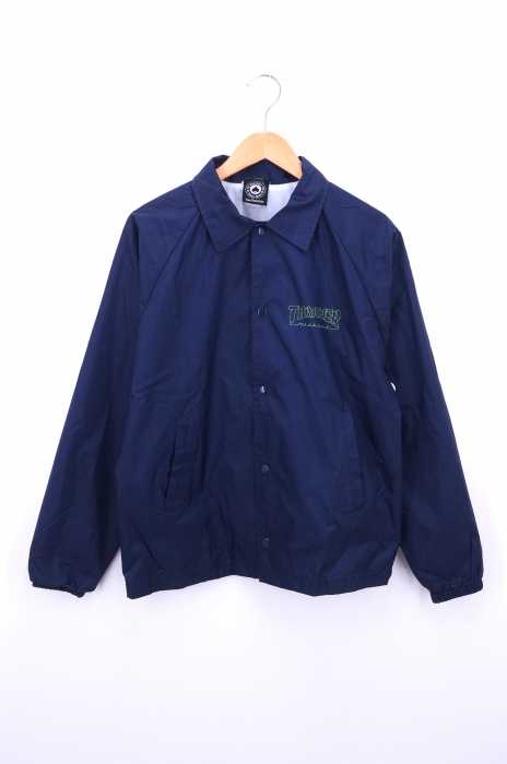 THRASHER（スラッシャー） バックプリント ナイロンコーチジャケット メンズ アウター