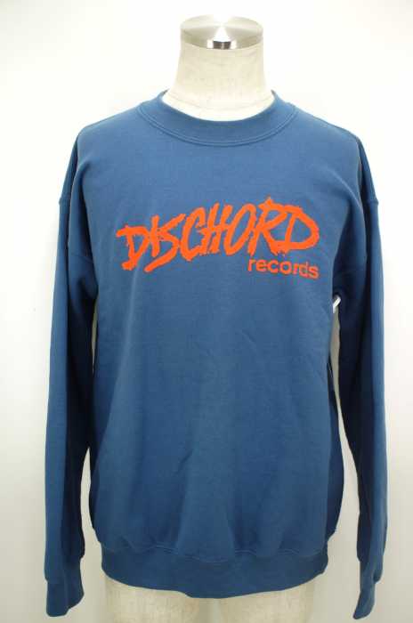 USED （ブランド不明） Dischord Records ロゴプリントクルーネックスウェットトップス メンズ トップス