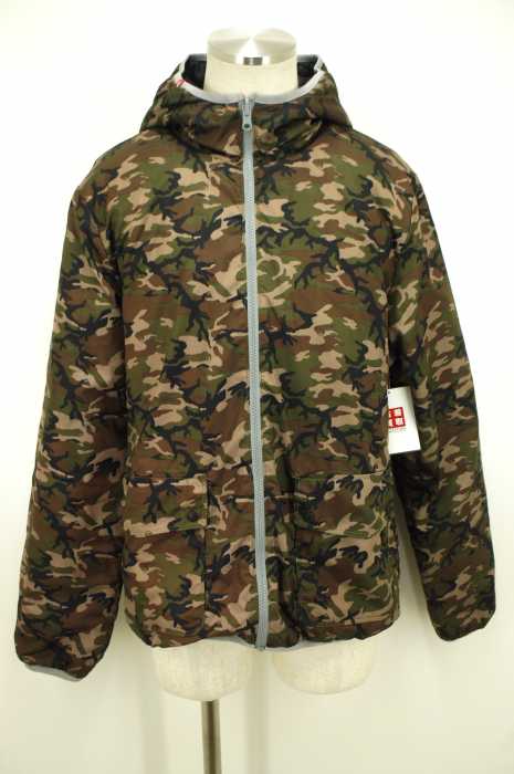 Quiksilver （クイックシルバー） リバーシブル カモ柄ジップアップフーディー メンズ アウター