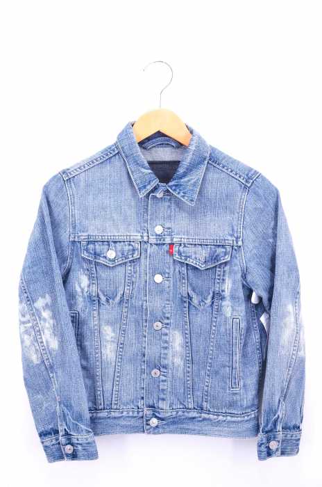 Levis （リーバイス） 3rd型 ブリーチ加工 デニムトラッカージャケット Gジャン メンズ アウター