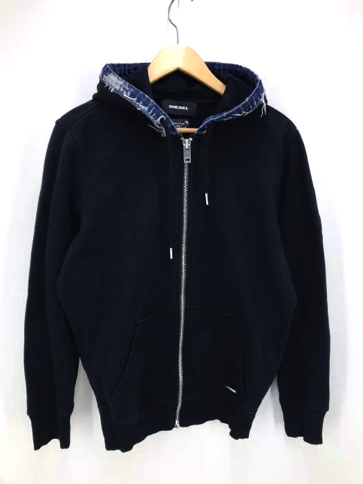 DIESEL（ディーゼル） フード切替ジップアップパーカー メンズ トップス