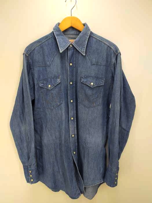 Wrangler（ラングラー） シャンブレー ウエスタンシャツ メンズ トップス