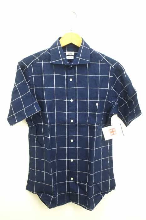 FAIRFAX （フェアファックス） SLIM FIT グラフチェック柄カッタウェイ メンズ トップス