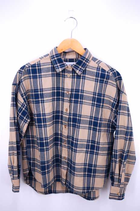 AZUL by moussy （アズールバイマウジー） CHECK DROP SHOULDER SHIRT レディース トップス