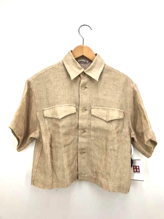 AURALEE(オーラリー) LINEN DOUBLE FACE HALF SLEEVED SHIRTS レディース トップス