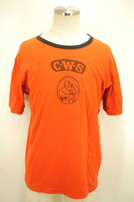 45rpm （フォーティーファイブアールピーエム） クルーネックプリントTシャツ メンズ トップス
