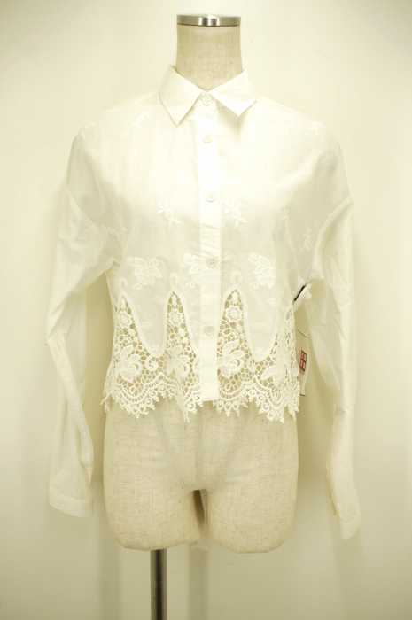 MURUA （ムルーア） 14SS スカラップコットンレースシャツ レディース トップス
