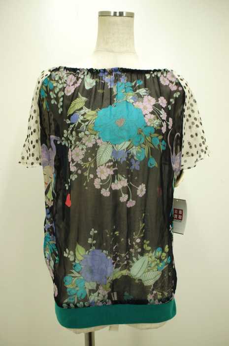 TSUMORI CHISATO (ツモリチサト) シルクシースループリントプルオーバートップス レディース トップス
